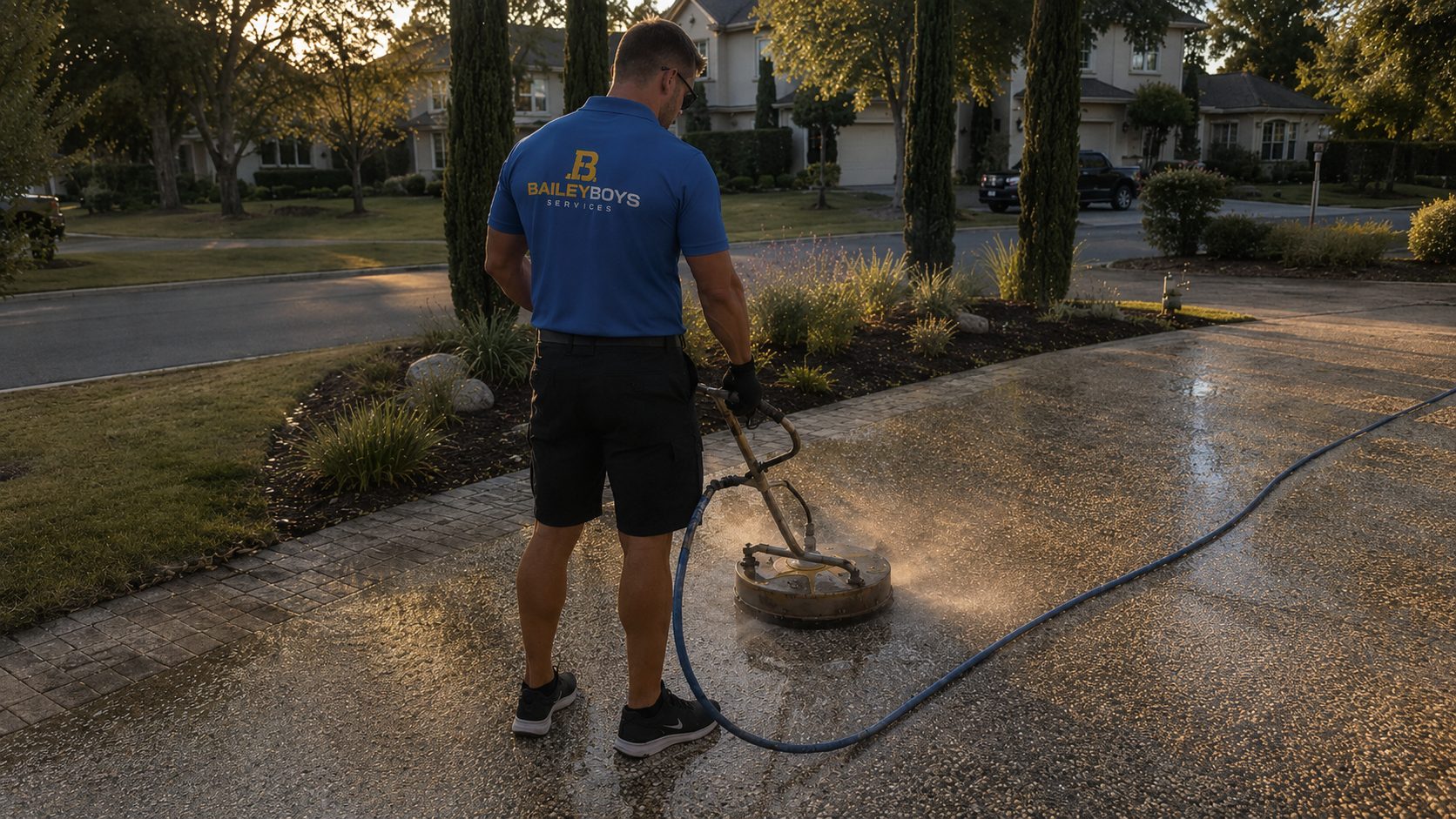 Professional Pressure Washing in Lincoln, CA by Bailey Boys Services