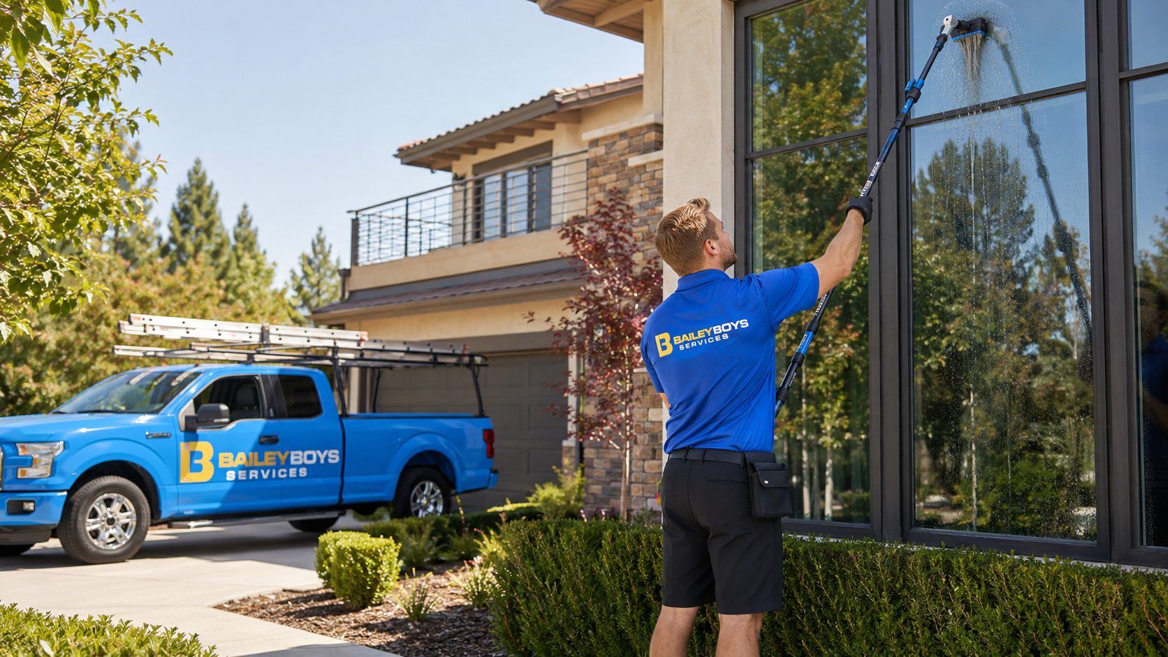 Professional Window Cleaning in Rancho Cordova, CA by Bailey Boys Services