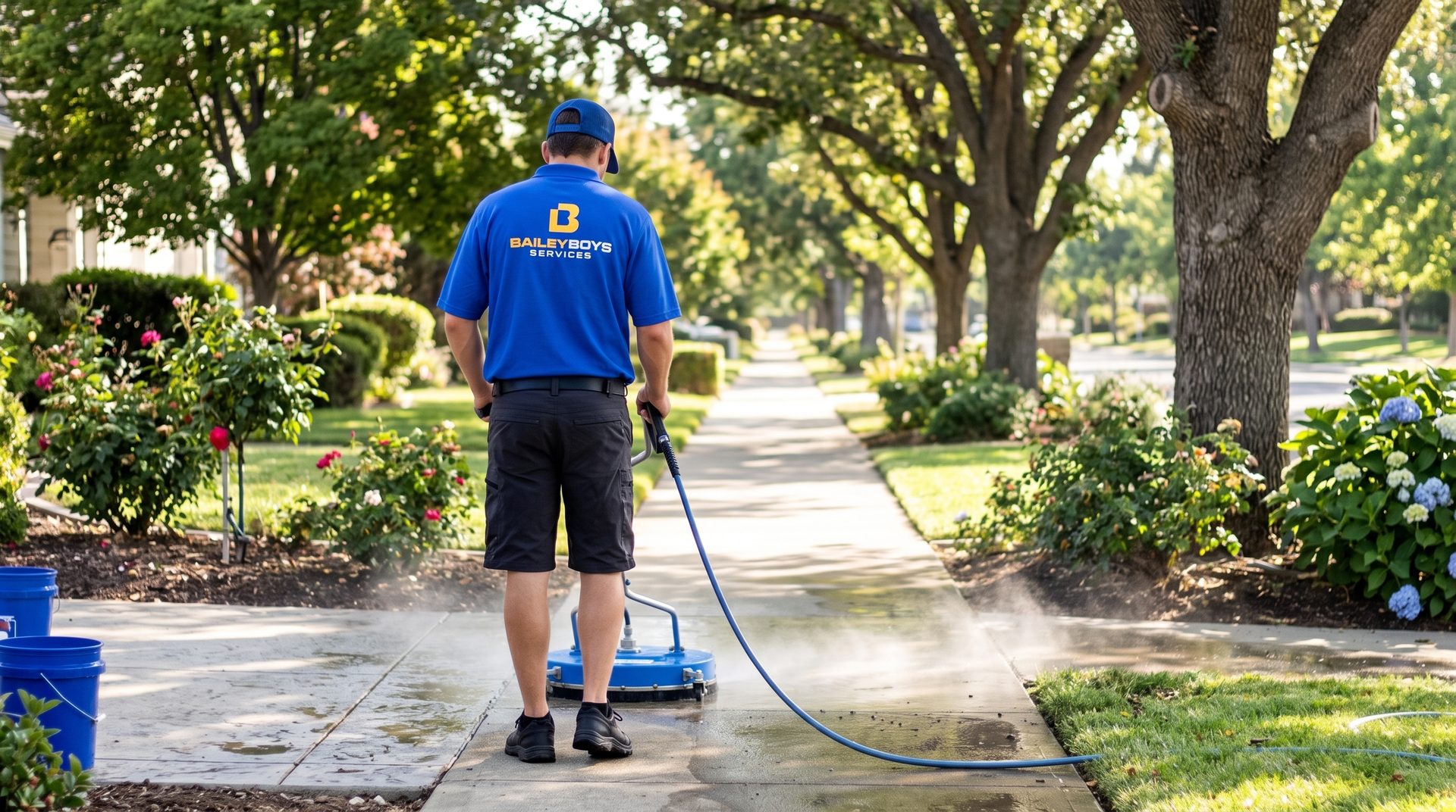 Professional Pressure Washing in Sacramento, CA by Bailey Boys Services